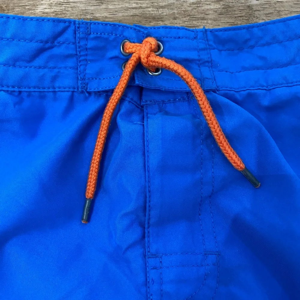 Polo Ralph Lauren Big Boys’‎ Sz L (14/16) Blue/Orange Big Pony Swim Trunks